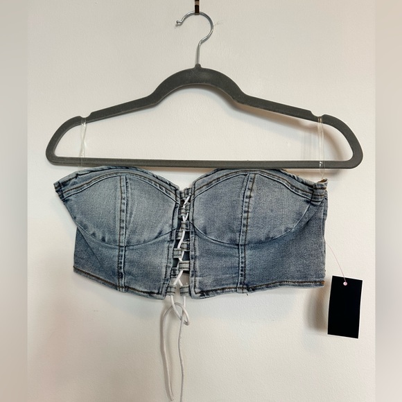 Hot Miami styles 2 pc Jean outfit - Picture 2 of 5